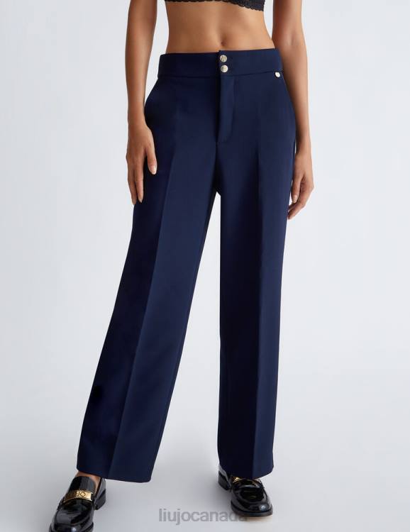 Clothing Liu Jo Palazzo Trousers With Turn-Ups Women F606235