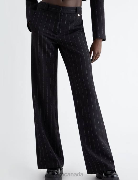Clothing Liu Jo Pinstriped Palazzo Trousers Women F606477