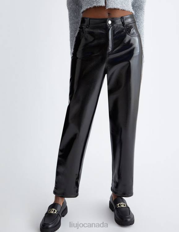 Clothing Liu Jo Trousers In Shiny Coated Fabric Women F6061112