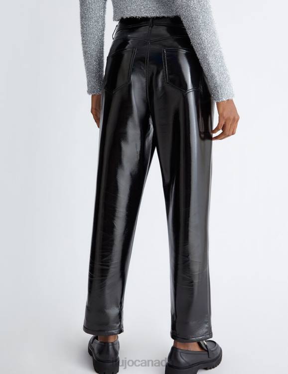 Clothing Liu Jo Trousers In Shiny Coated Fabric Women F6061112