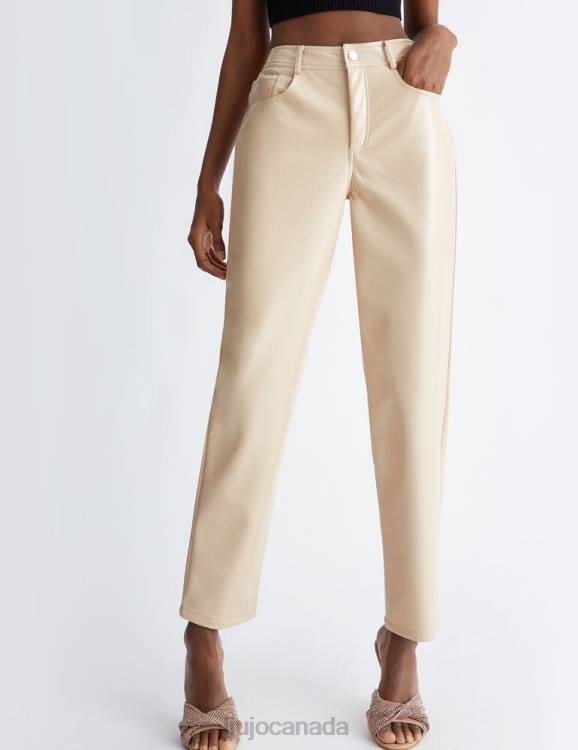 Clothing Liu Jo Trousers In Shiny Coated Fabric Women F606923