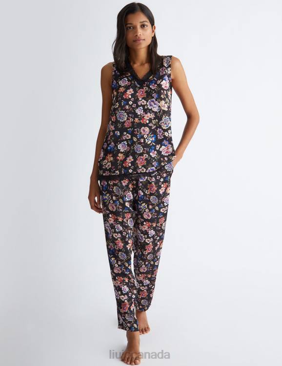 Clothing Liu Jo Trousers With Floral Print Women F606344