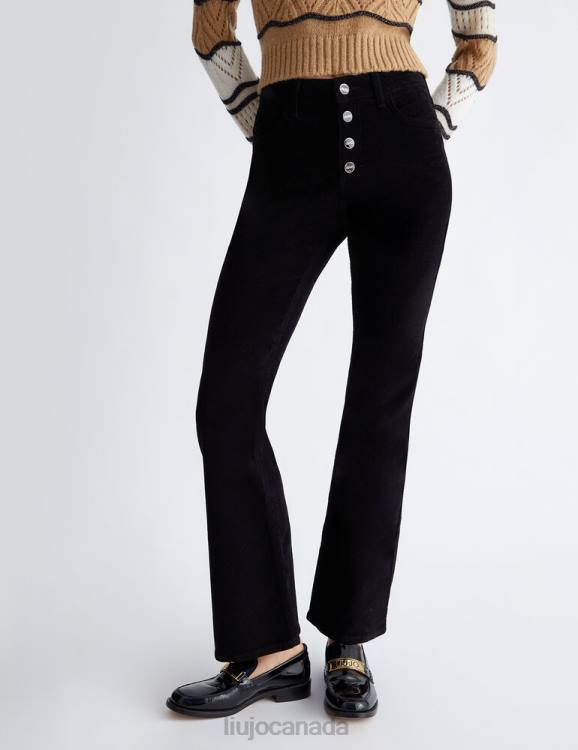 Clothing Liu Jo Velvet Bootcut Trousers Women F606395