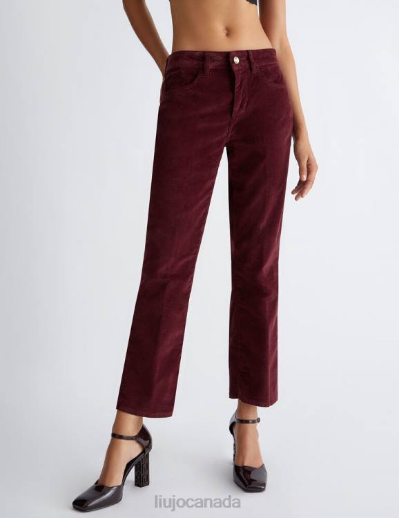 Clothing Liu Jo Velvet Bottom Up Trousers Women F6061001