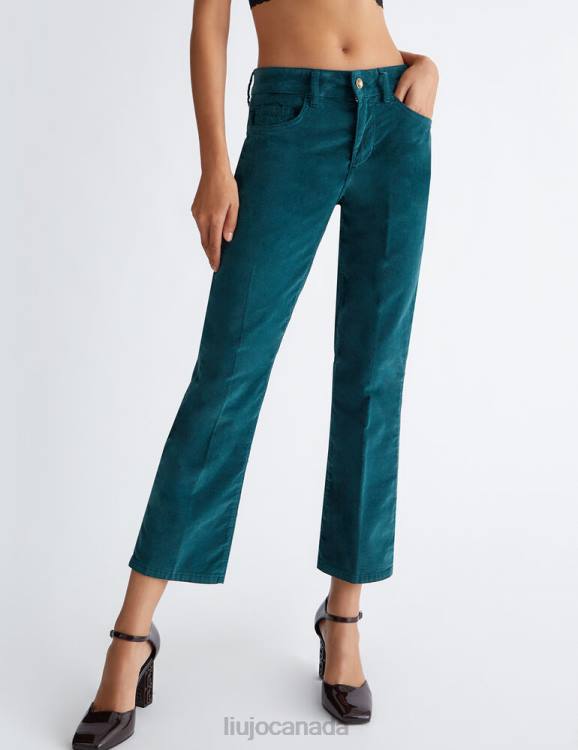 Clothing Liu Jo Velvet Bottom Up Trousers Women F6061121
