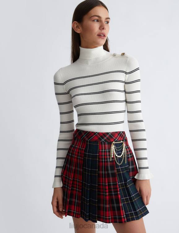 Clothing Liu Jo Eco-Friendly Striped Turtleneck Women F606108