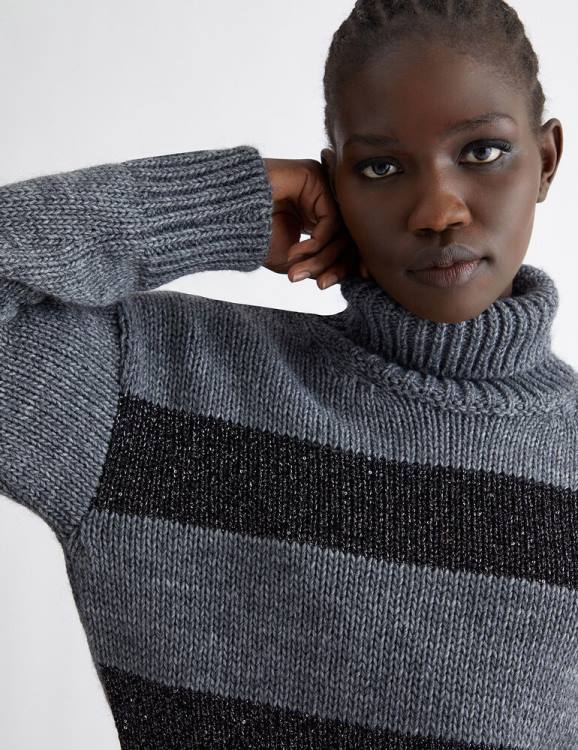 Clothing Liu Jo Turtleneck In Wool And Alpaca Blend Women F606293