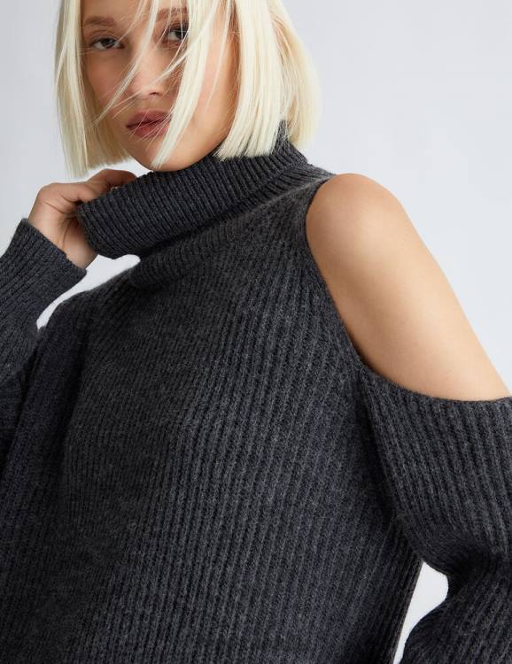 Clothing Liu Jo Turtleneck With Cut-Out Detailing Women F60675