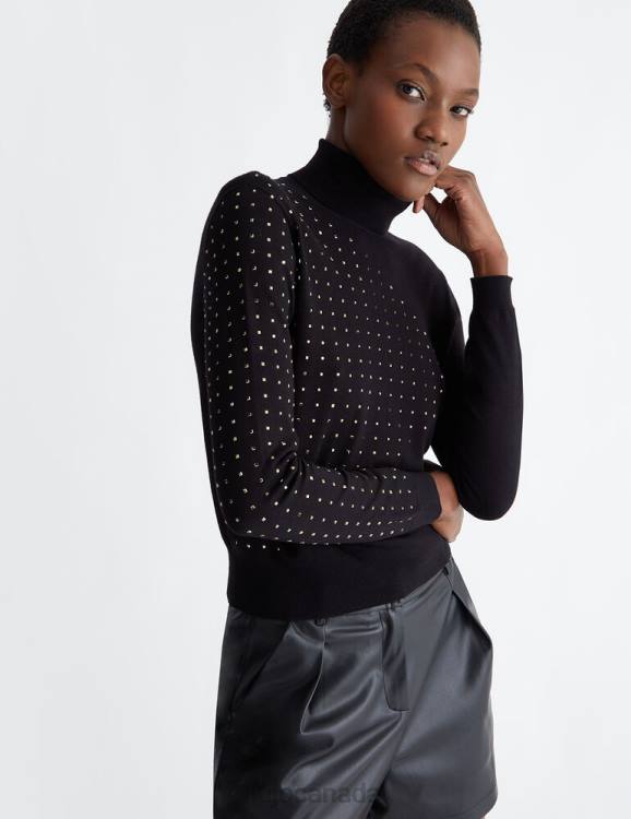 Clothing Liu Jo Turtleneck With Gemstones Women F6061055