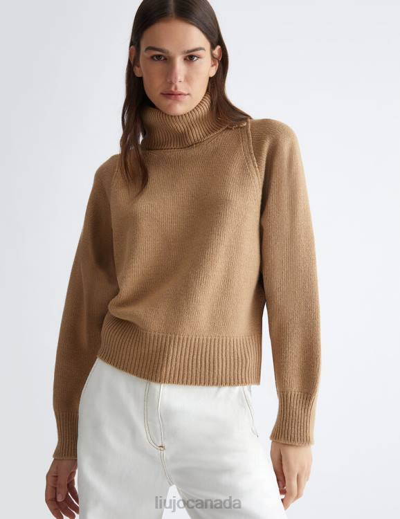 Clothing Liu Jo Wool And Cashmere Blend Turtleneck Women F606696