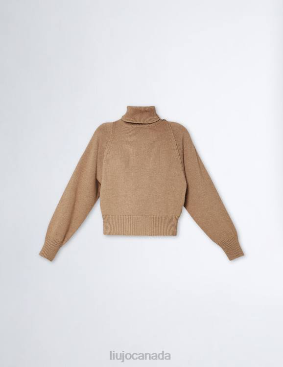 Clothing Liu Jo Wool And Cashmere Blend Turtleneck Women F606696
