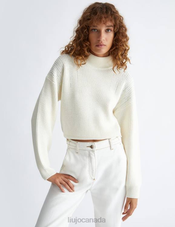 Clothing Liu Jo Wool Turtleneck With Gemstones Women F60678