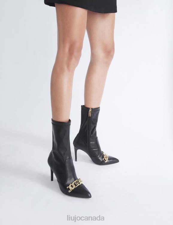 Shoes Liu Jo Ankle Boots With Logo Chain Women F6061774