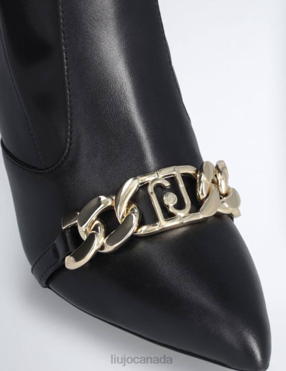 Shoes Liu Jo Ankle Boots With Logo Chain Women F6061774