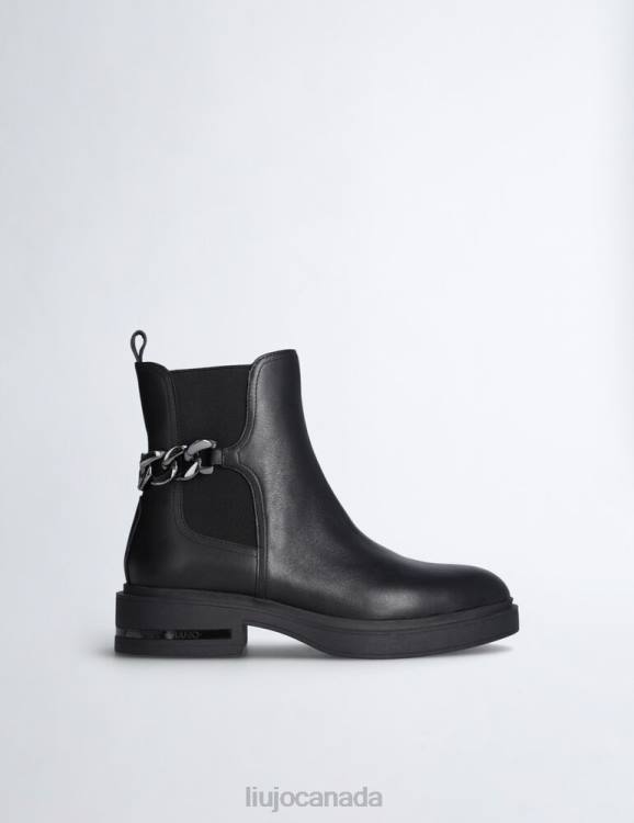 Shoes Liu Jo Beatles Ankle Boots With Logo Chain Women F6061943