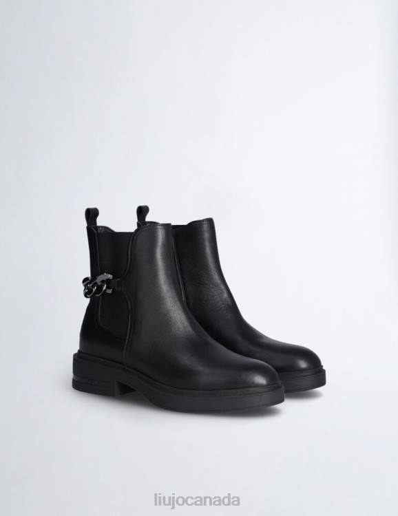 Shoes Liu Jo Beatles Ankle Boots With Logo Chain Women F6061943