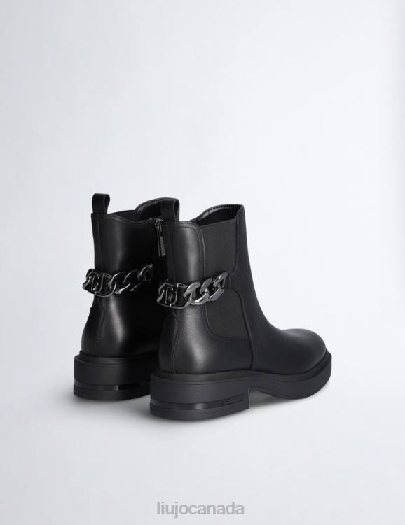 Shoes Liu Jo Beatles Ankle Boots With Logo Chain Women F6061943