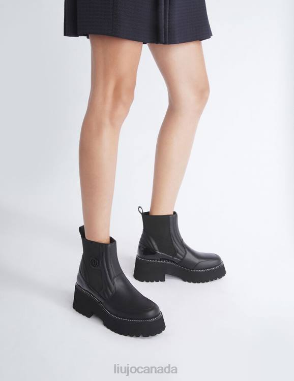 Shoes Liu Jo Beatles Ankle Boots With Logo Women F6061925