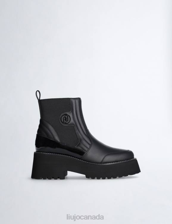 Shoes Liu Jo Beatles Ankle Boots With Logo Women F6061925