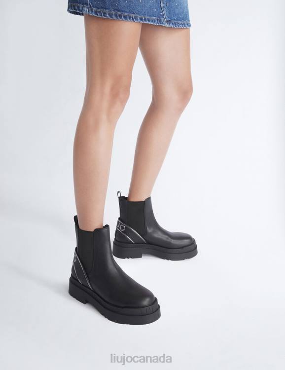 Shoes Liu Jo Beatles Ankle Boots With Maxi Logo Women F6061741