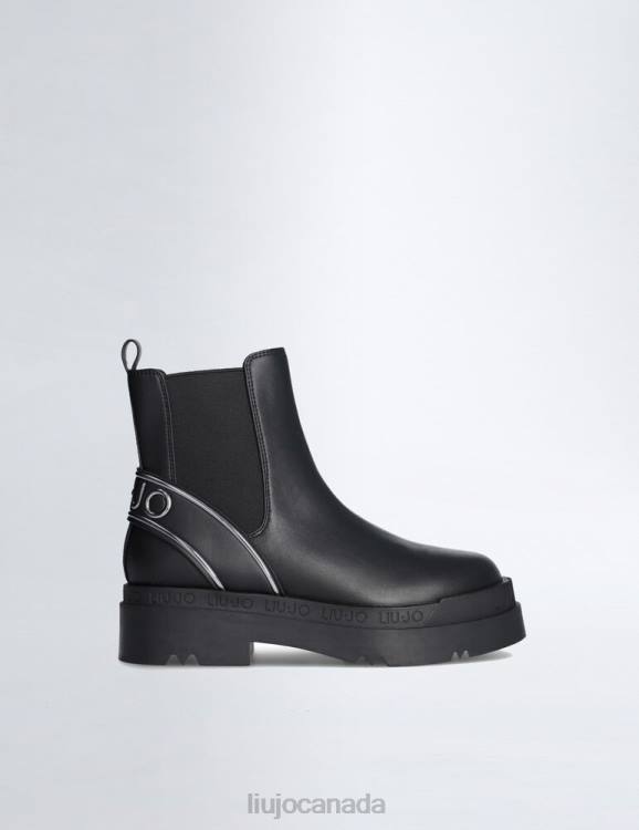 Shoes Liu Jo Beatles Ankle Boots With Maxi Logo Women F6061741