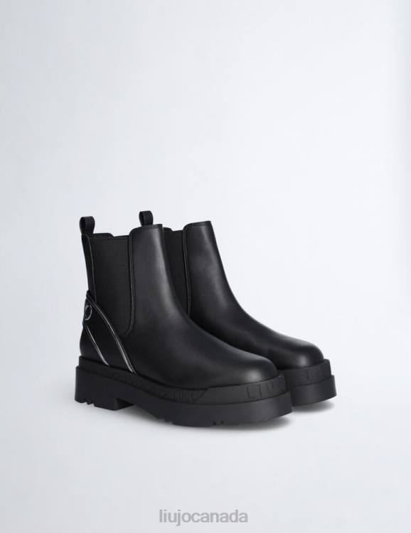 Shoes Liu Jo Beatles Ankle Boots With Maxi Logo Women F6061741