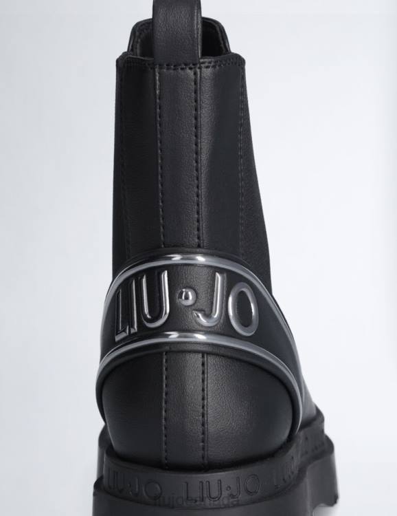 Shoes Liu Jo Beatles Ankle Boots With Maxi Logo Women F6061741