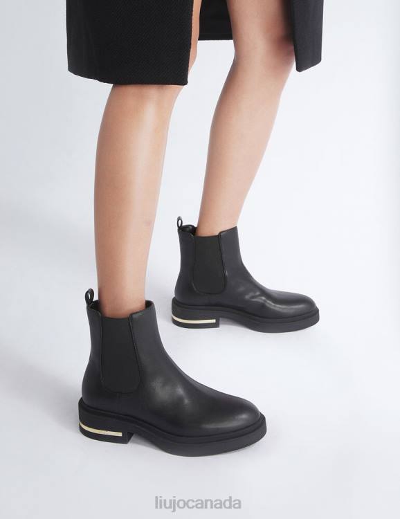Shoes Liu Jo Black Beatles Ankle Boots Women F6061947