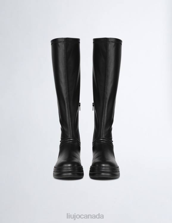 Shoes Liu Jo Black High Boots With Chain Women F6061751