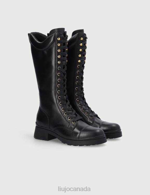 Shoes Liu Jo Combat Boots With Jewel Chain Women F6062768