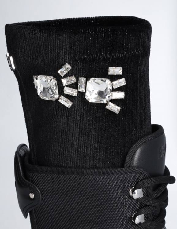 Shoes Liu Jo Combat Boots With Removable Jewel Gaiters Women F6061810