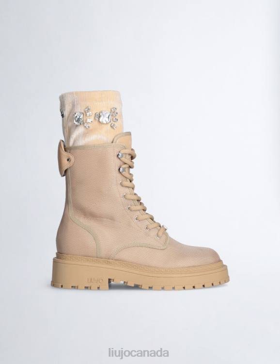 Shoes Liu Jo Combat Boots With Removable Jewel Gaiters Women F6061971