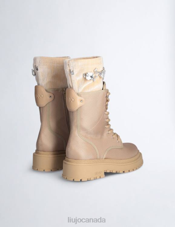 Shoes Liu Jo Combat Boots With Removable Jewel Gaiters Women F6061971
