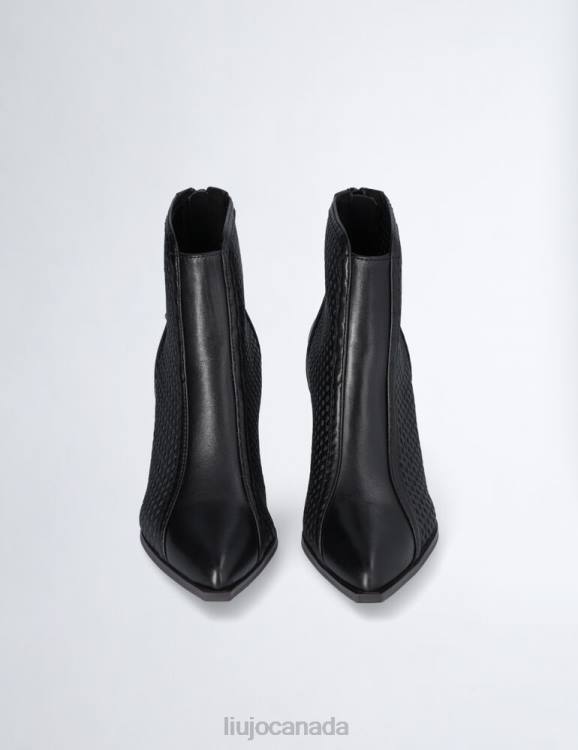 Shoes Liu Jo Cowboy-Style Ankle Boots In Openwork Leather Women F6061929