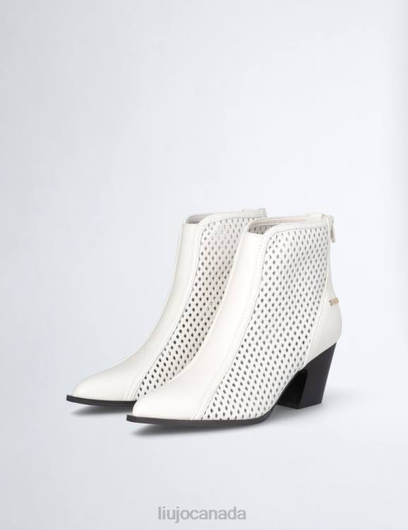 Shoes Liu Jo Cowboy-Style Ankle Boots In Openwork Leather Women F6061946