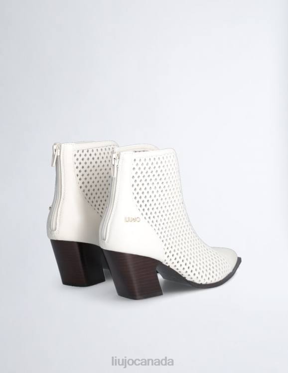 Shoes Liu Jo Cowboy-Style Ankle Boots In Openwork Leather Women F6061946