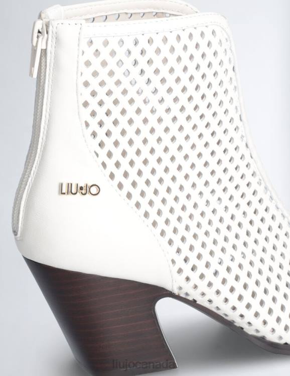 Shoes Liu Jo Cowboy-Style Ankle Boots In Openwork Leather Women F6061946