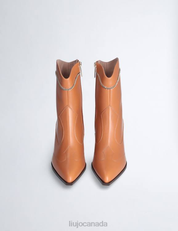 Shoes Liu Jo Cowboy-Style Ankle Boots With Jewel Chain Women F6061909