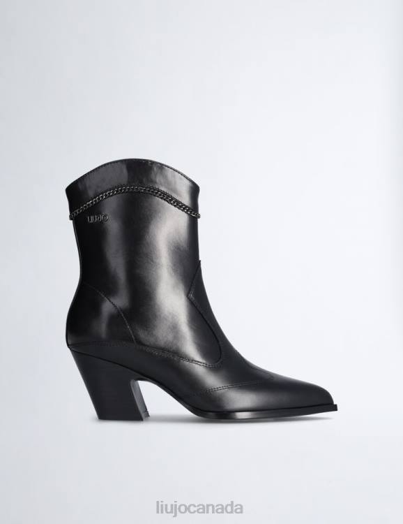 Shoes Liu Jo Cowboy-Style Ankle Boots With Jewel Chain Women F6061940