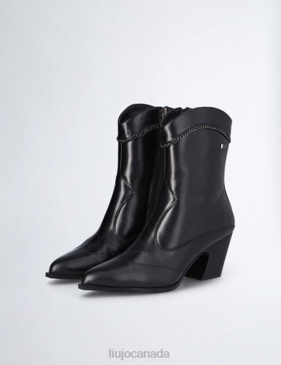 Shoes Liu Jo Cowboy-Style Ankle Boots With Jewel Chain Women F6061940