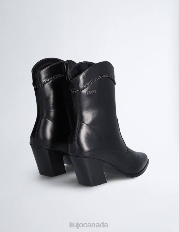 Shoes Liu Jo Cowboy-Style Ankle Boots With Jewel Chain Women F6061940