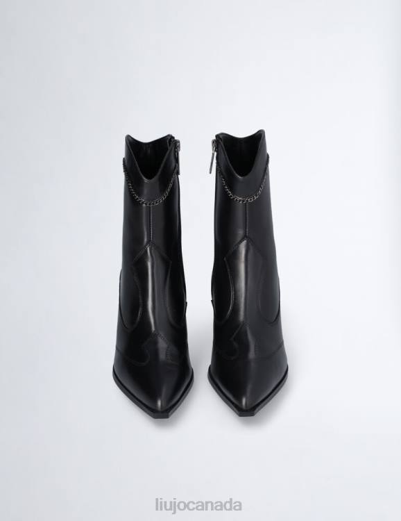 Shoes Liu Jo Cowboy-Style Ankle Boots With Jewel Chain Women F6061940