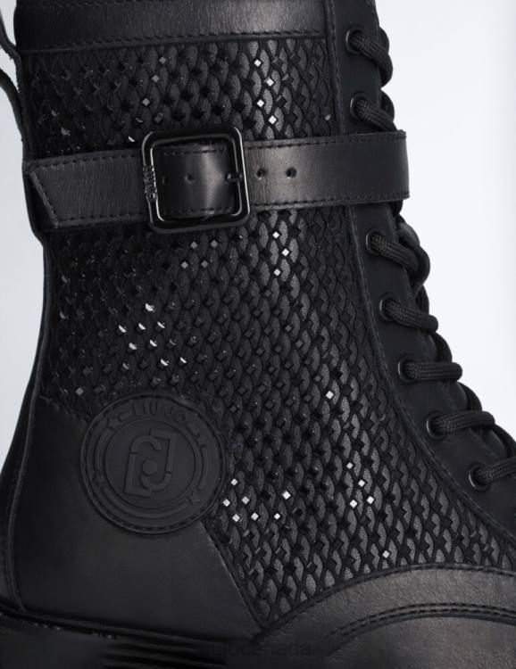 Shoes Liu Jo High Combat Boots With Rhinestones Women F6061906