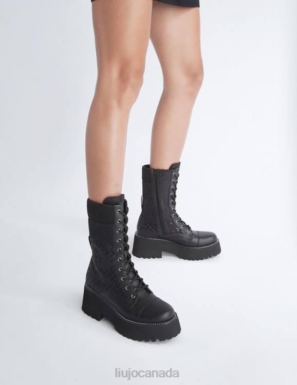 Shoes Liu Jo High Combat Boots With Sequins Women F6061931