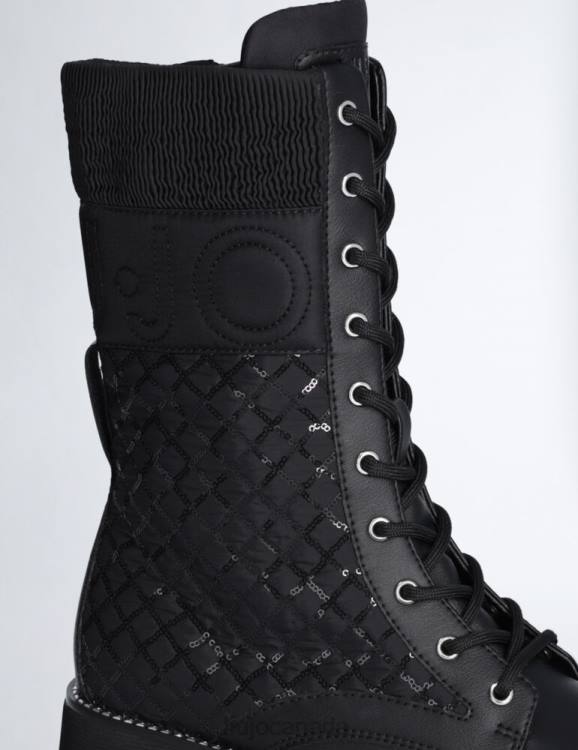 Shoes Liu Jo High Combat Boots With Sequins Women F6061931