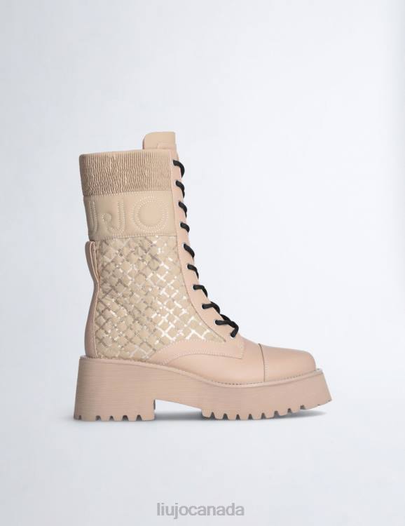 Shoes Liu Jo High Combat Boots With Sequins Women F6061986