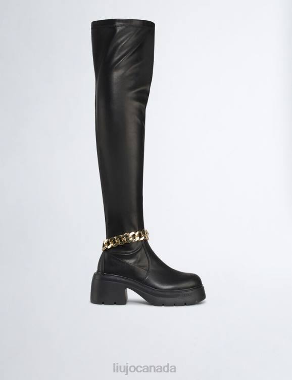 Shoes Liu Jo High Thigh-High Boots With Chain Women F6061726