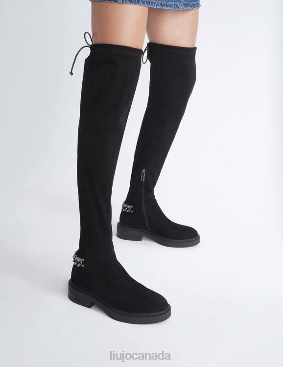 Shoes Liu Jo High Thigh-High Boots With Chain Women F6061766