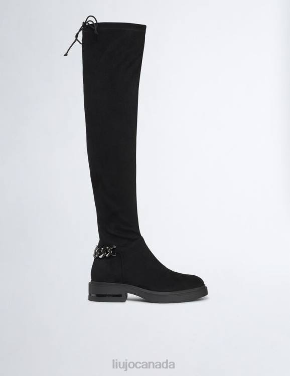 Shoes Liu Jo High Thigh-High Boots With Chain Women F6061766