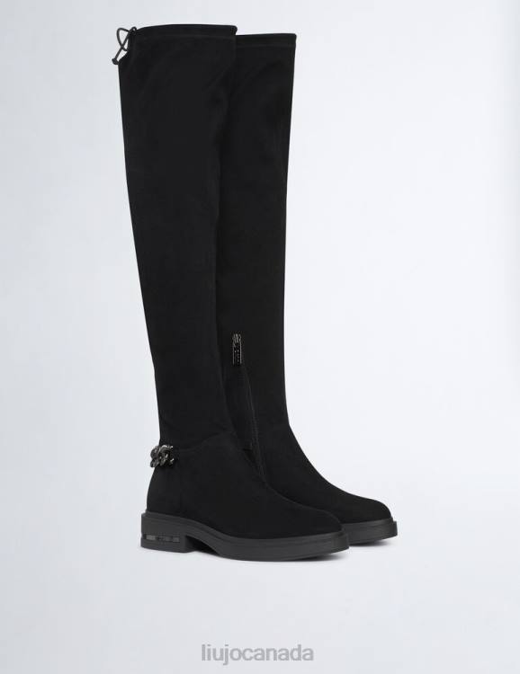 Shoes Liu Jo High Thigh-High Boots With Chain Women F6061766